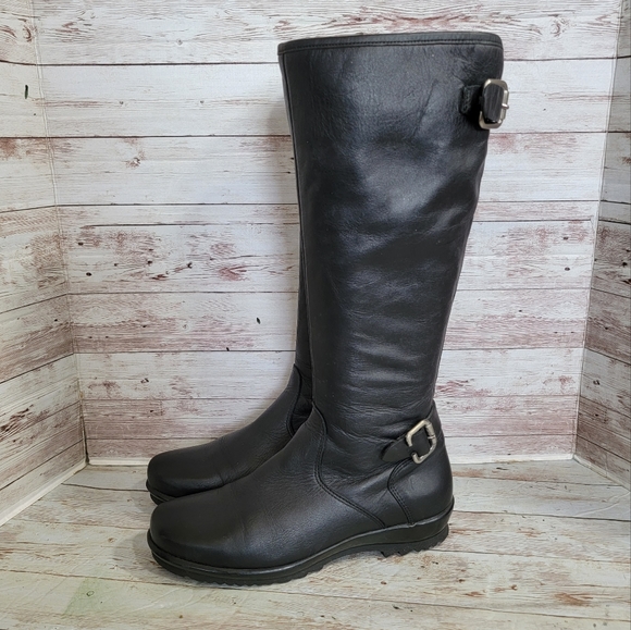La Canadienne black leather waterproof riding boots with buckle - Picture 12 of 12